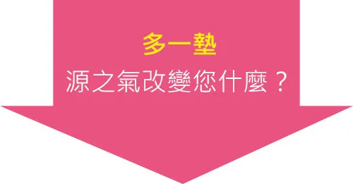 多一墊,源之氣改變您什麼