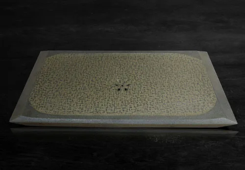石雕茶盤推薦：玄武岩石雕茶盤-財聚四方