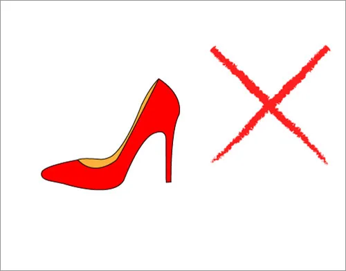 護腰推薦-少穿著高跟鞋，可以穿具有氣墊的運動鞋。