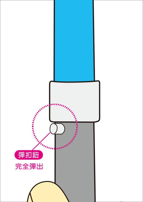 健走杖/登山杖-折疊式系統-步驟四