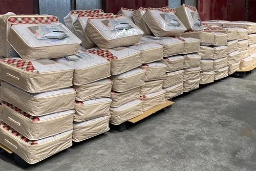 捐贈110件竹炭棉被